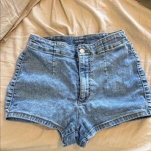 wild fable Light Blue High-Rise Denim Shorts